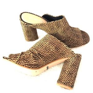 Leopard style slip ons